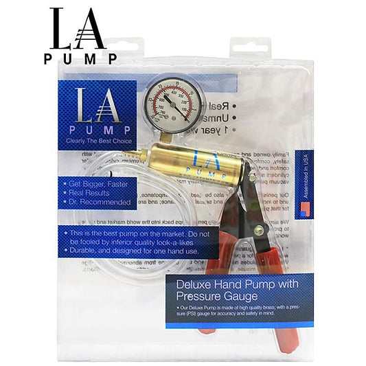 Vacuum Hand Pump With PSI Meter by LA Pumps - Penis Pumps And Stretchers