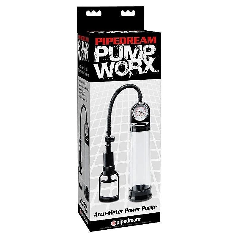 Pump Worx Accu-Meter Power Men's Penis Pump - Pumps, Extenders and Sleeves