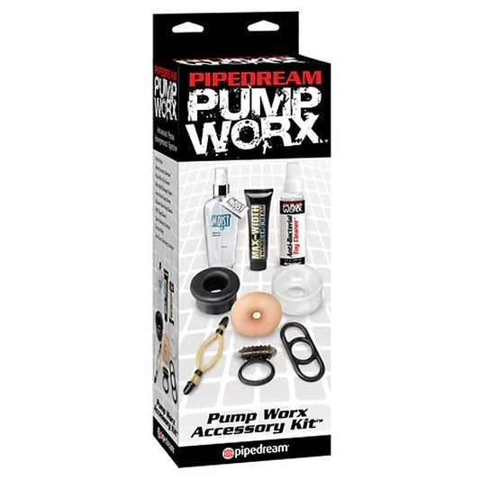 Pump Worx Male Sex Toys Accessory Kit by Pipedream Products - Pumps, Extenders and Sleeves