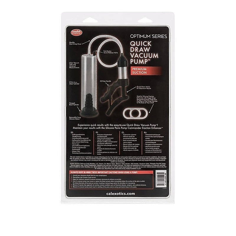 Quick Draw Vacuum Penis Pump by California Exotics - Pumps, Extenders and Sleeves