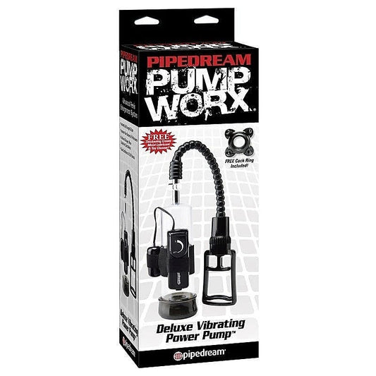 Pump Worx Deluxe Vibrating Power Penis Pump - Pumps, Extenders and Sleeves