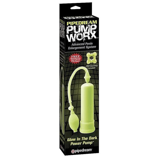 Pump Worx Glow In The Dark Power Penis Pump - Pumps, Extenders and Sleeves