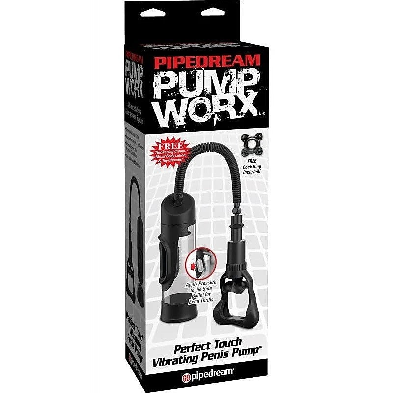 Pump Worx Perfect Touch Vibrating Penis Pump - Pumps, Extenders and Sleeves