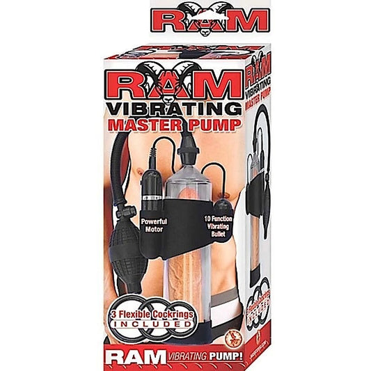 Ram Vibrating Master Mens Penis Pump by Nasstoys - Pumps, Extenders and Sleeves