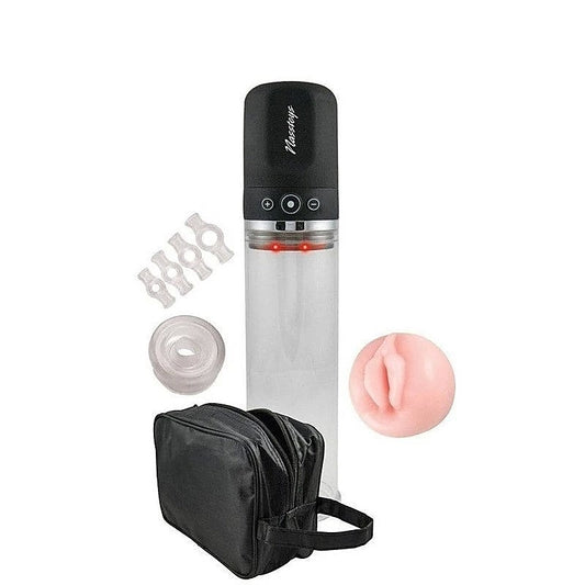 Travel Clear Penis Pump Kit by Nasstoys - Pumps, Extenders and Sleeves