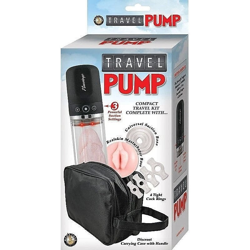 Travel Pump Kit Clear Genital Enlarger by Nasstoys - Pumps, Extenders and Sleeves