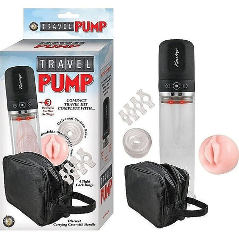 Travel Pump Kit Clear Genital Enlarger by Nasstoys - Pumps, Extenders and Sleeves