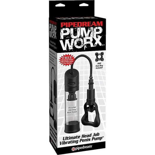 Pump Worx Ultimate Head Job Vibrating Penis Pump - Pumps, Extenders and Sleeves