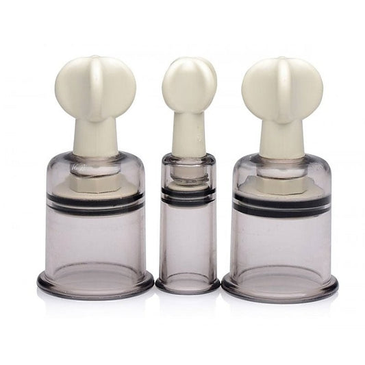 Clit and Nipple Suckers Set by XR Brands - Breast and Nipple Toys