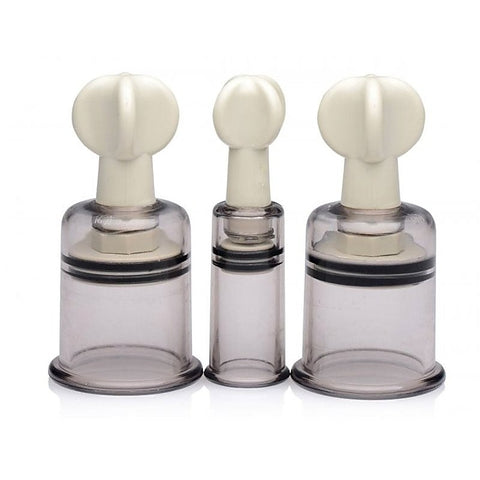 Clit and Nipple Suckers Set by XR Brands - Breast and Nipple Toys