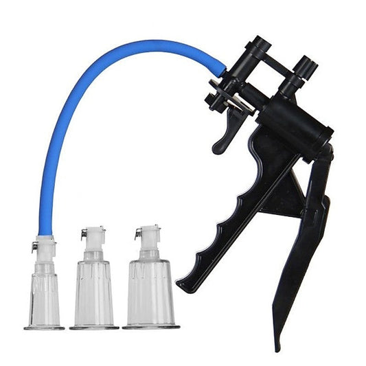 LuvPump Clitoris Enhancement System Set by Shots Toys - Nipple and Clit Clamps
