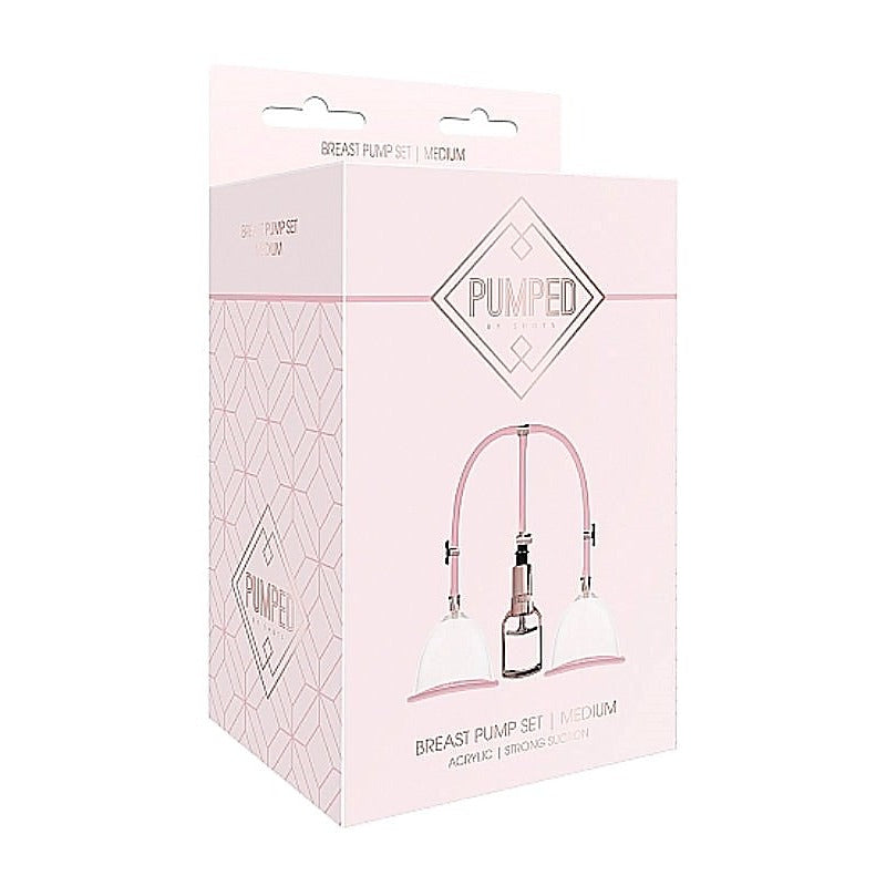 Pumped Breast Pump Set Rose by Shots Toys - Breast and Nipple Toys