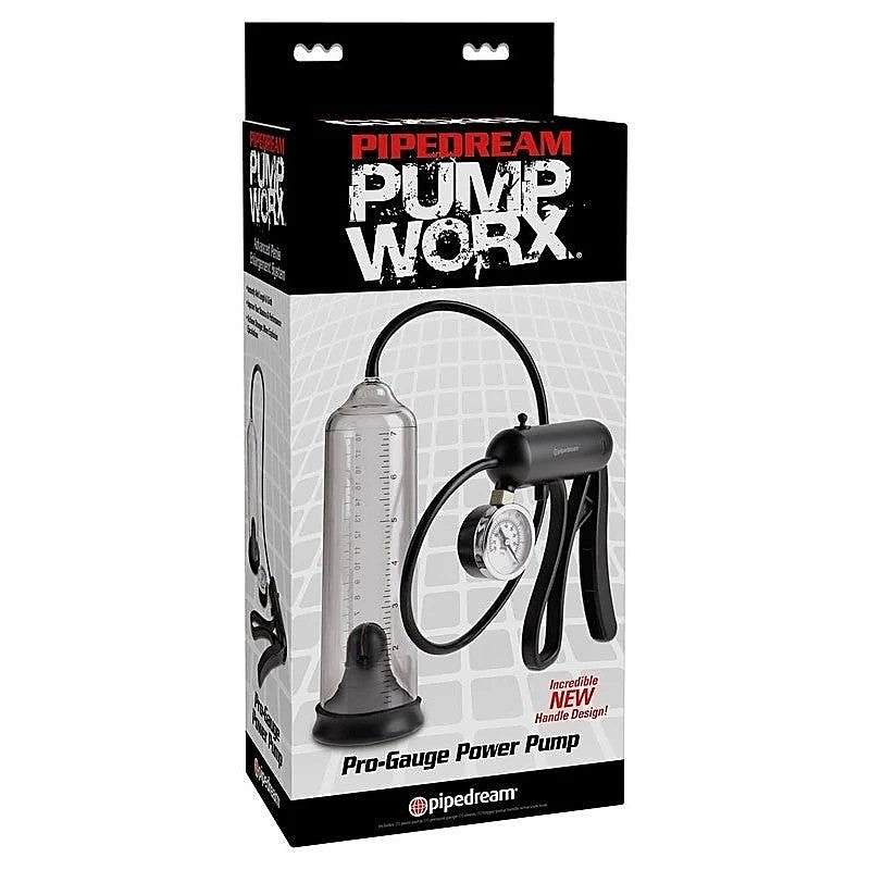 Pump Worx Pro-Gauge Power Penis Pump by Pipedream - Pumps, Extenders and Sleeves