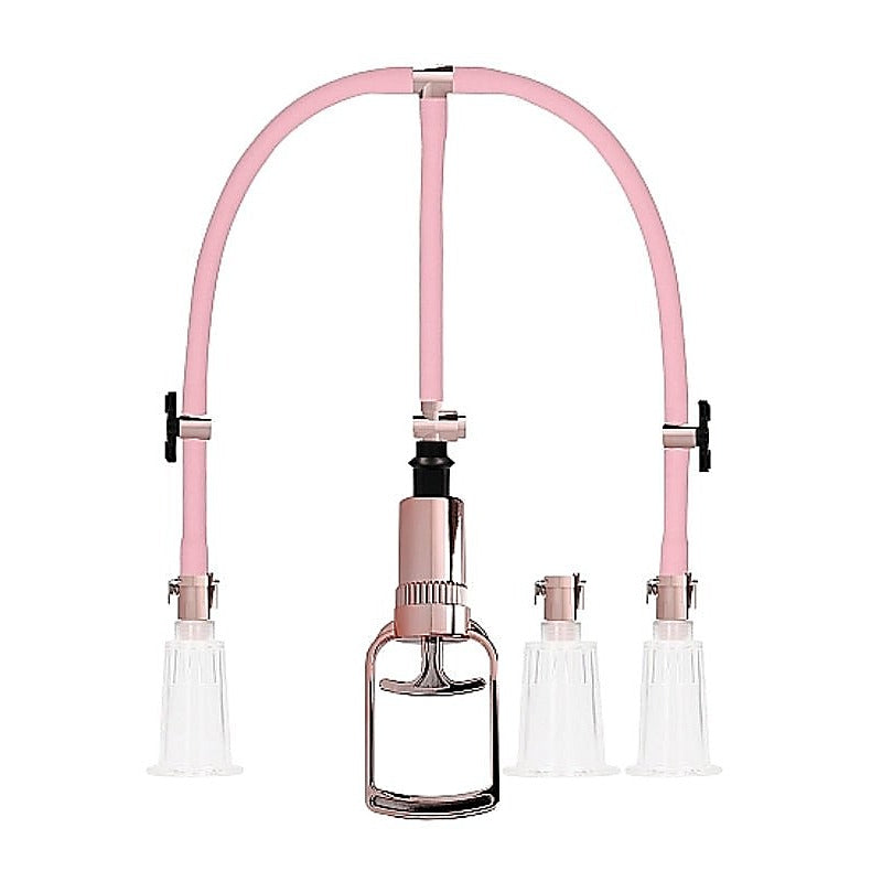 Clitoral and Nipple Pump Set Large by Shots Toys - Breast and Nipple Toys