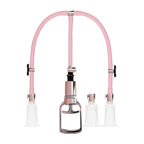 Clitoral and Nipple Pump Set Large by Shots Toys - Breast and Nipple Toys