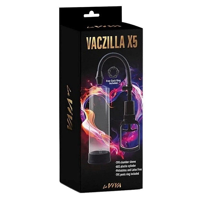 La Viva Vaczilla X5 Penis Pump USB Rechargeable with Quick Release - Pumps, Extenders and Sleeves