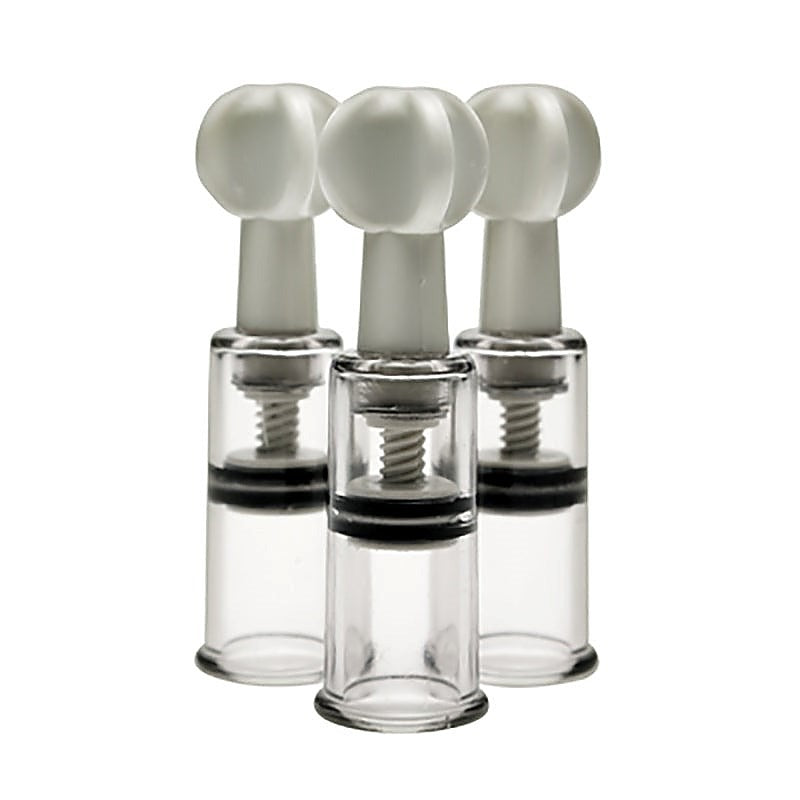 Max Twist Clit and Nipple Triple Sucker Set by XR Brands - Nipple and Clit Clamps