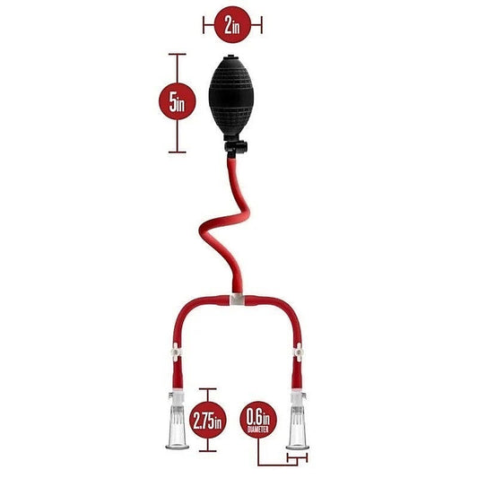 Temptasia Nipple Squeeze Pump System by Blush Novelties - Breast and Nipple Toys