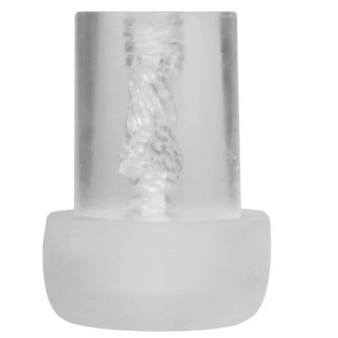 Shots Toys LuvPump Magic Dual Pleasure Silicone Pump & Stroker Crystal Clear - Masturbators and Strokers