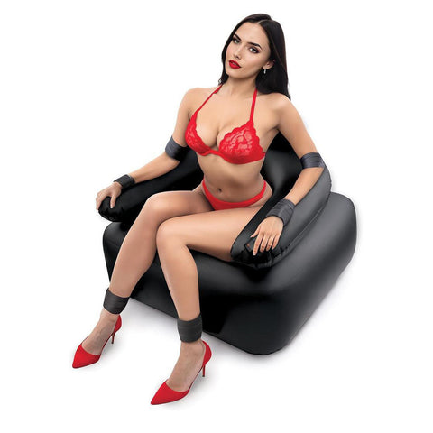 Xgen Whipsmart Inflatable Vibrating Bondage Chair with Attachment - Sex Furniture