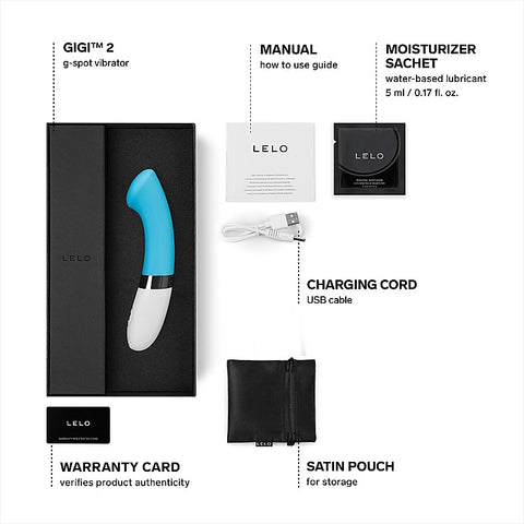 Lelo Gigi 2 Rechargeable G Spot Vibrator Curved Tip Precision - Luxury Sex Toys