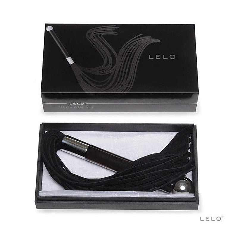 Sensua Suede Bondage Play Whip by Lelo - Whips And Crops
