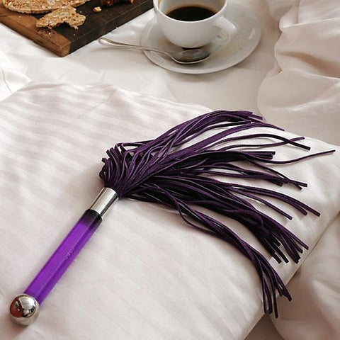Sensua Suede Bondage Play Whip by Lelo - Whips And Crops