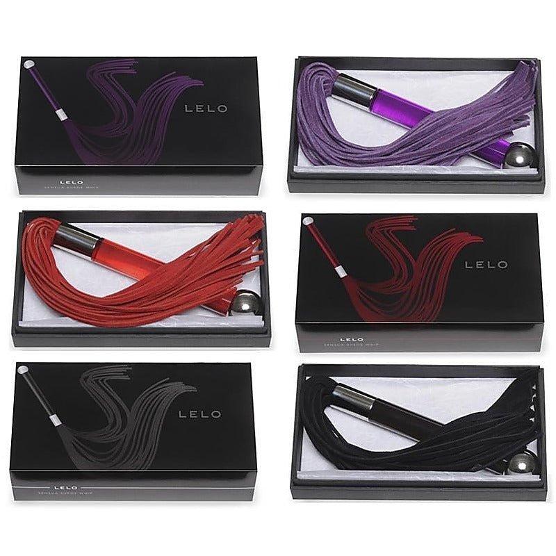 Sensua Suede Bondage Play Whip by Lelo - Whips And Crops