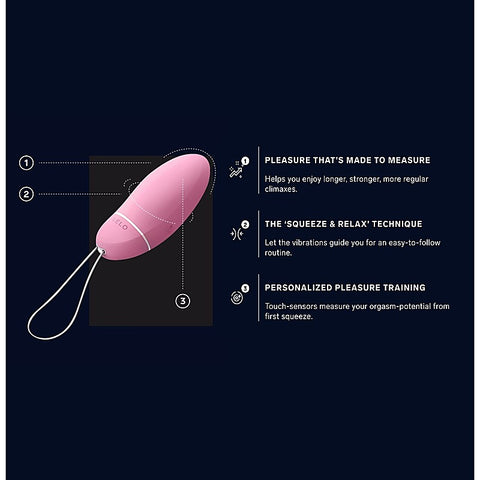 Lelo Luna Smart Bead Vibrating Kegel Exerciser with Smart Sensor Technology - Love Eggs and Kegel Exercisers