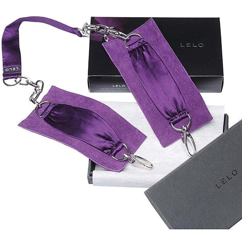 Lelo Sutra Chainlink Adult Cuffs with Silk and Suede Design - Cuffs And Restraints