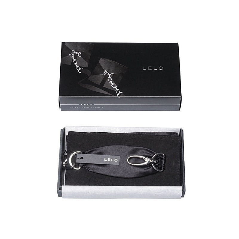 Lelo Sutra Chainlink Adult Cuffs with Silk and Suede Design - Cuffs And Restraints