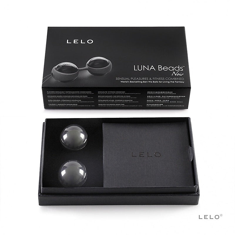 Professional-Grade Luna Beads Noir by Lelo - Love Eggs and Kegel Exercisers