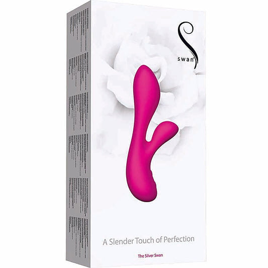 Silver Swan Dual Motor Vibrator by BMS Factory - Rabbit Vibrators