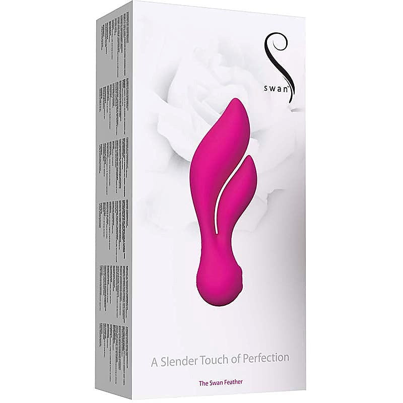BMS Factory Swan The Feather Dual Motor G Spot Clitoral Vibrator - Rabbit Vibrators