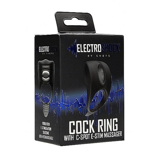 Electroshock Vibrating Cock Ring by Shots Toys - Electro Sex