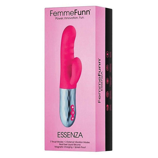Essenza Thrusting Rabbit Vibrator by FemmeFunn - Rabbit Vibrators