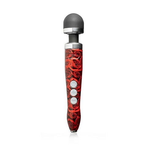 Doxy Die Cast 3R Rose Rechargeable Wand Vibrator with Travel Lock - Waterproof Vibrators
