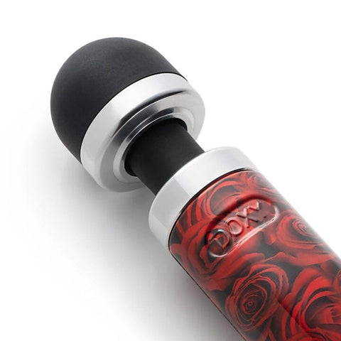 Doxy Die Cast 3R Rose Rechargeable Wand Vibrator with Travel Lock - Waterproof Vibrators