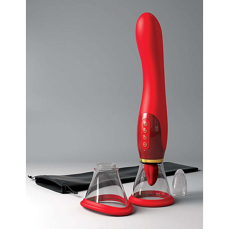 Pipedream Products Fantasy for Her Ultimate Pleasure 24K Gold Edition Vibrator - Clit Ticklers and Pulsators