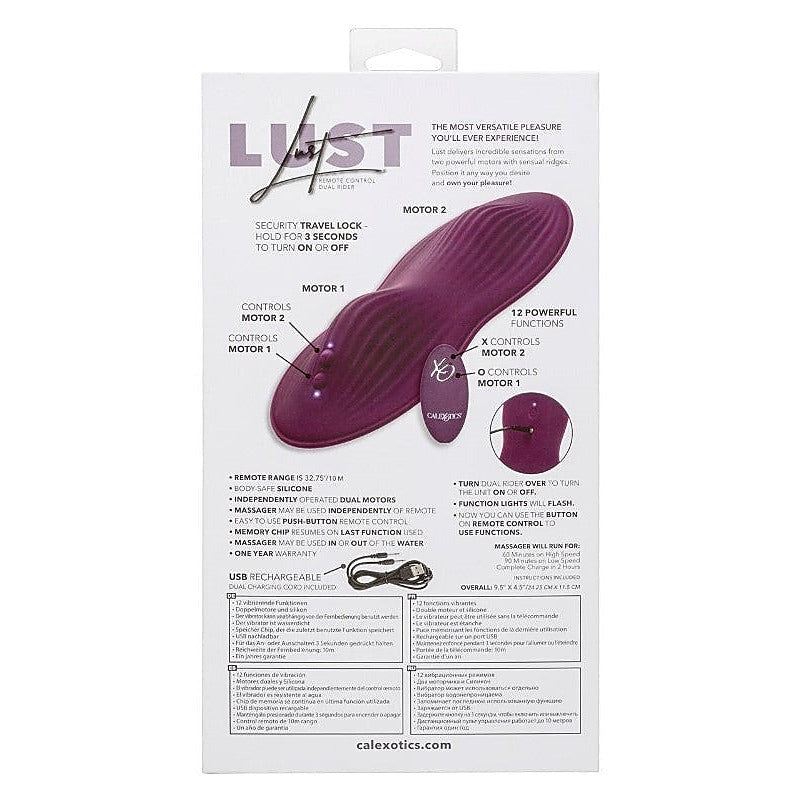 California Exotics Lust Remote Controlled Dual Vibrator for Intense Pleasure - Remote Control Vibrators