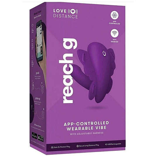 Love Distance Reach G App-Controlled Wearable Vibe - Strap On Sextoys