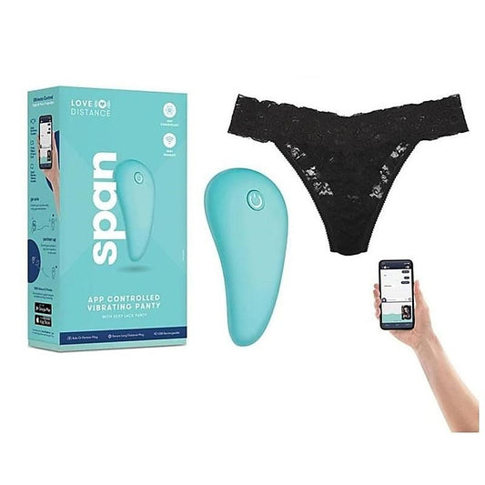 Love Distance Span App-Controlled Vibrating Panty - Clit Ticklers and Pulsators