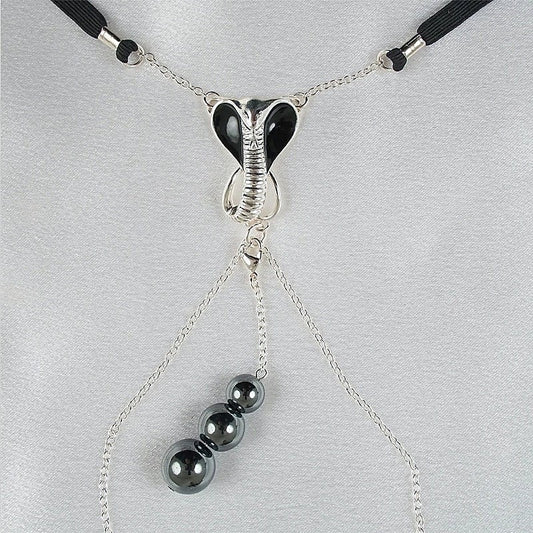 G-string Jewel Sacred Cobra Pleasure by Sylvie Monthule - Luxury Sex Toys