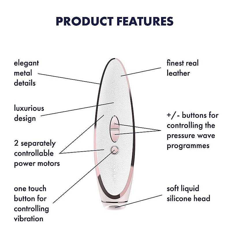 Prêt-à-Porter Luxury Silicone Clitoral Massager by Satisfyer - Clit Ticklers and Pulsators