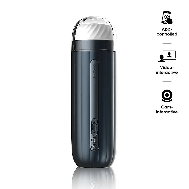 Hannes Neo Interactive Throbbing Mens Masturbator by Svakom - Luxury Sex Toys