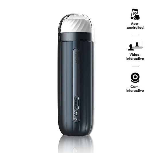 Hannes Neo Interactive Throbbing Mens Masturbator by Svakom - Luxury Sex Toys