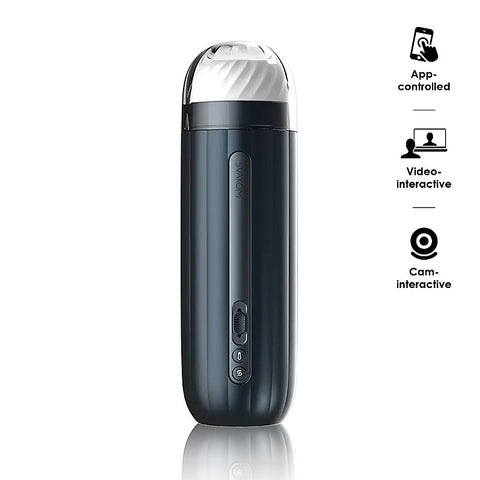 Hannes Neo Interactive Throbbing Mens Masturbator by Svakom - Luxury Sex Toys
