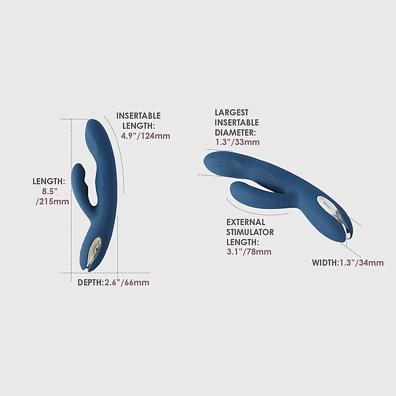 Aylin Pulsating Dual Headed Rabbit Vibrator by Svakom - Rabbit Vibrators