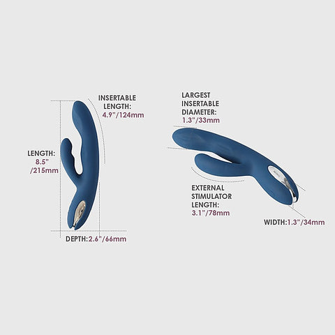 Aylin Pulsating Dual Headed Rabbit Vibrator by Svakom - Rabbit Vibrators