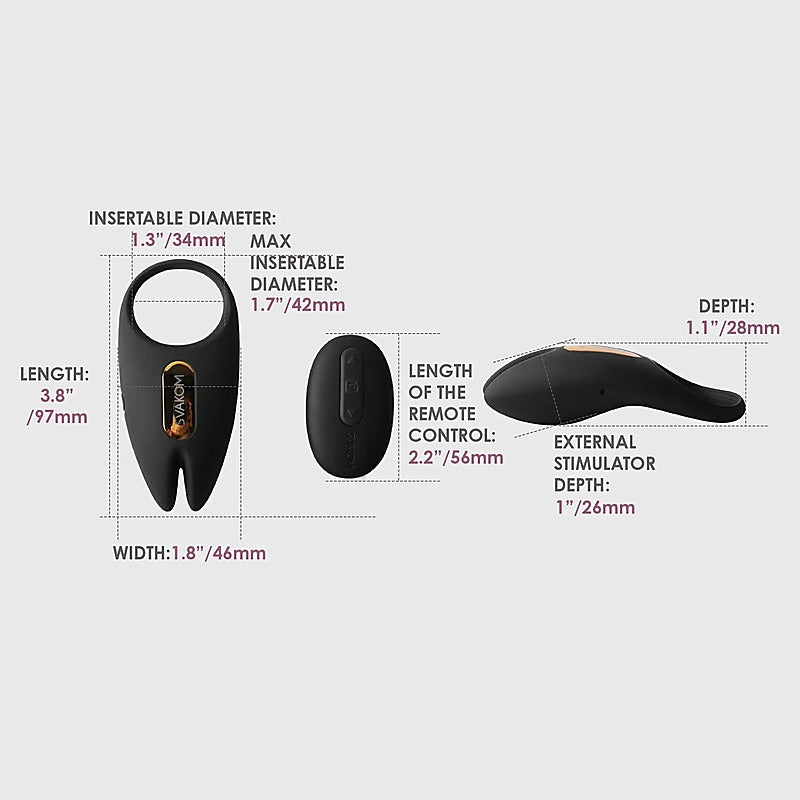 Winni 2 App Controlled Vibrating Male Cock Ring by Svakom - Cock Rings